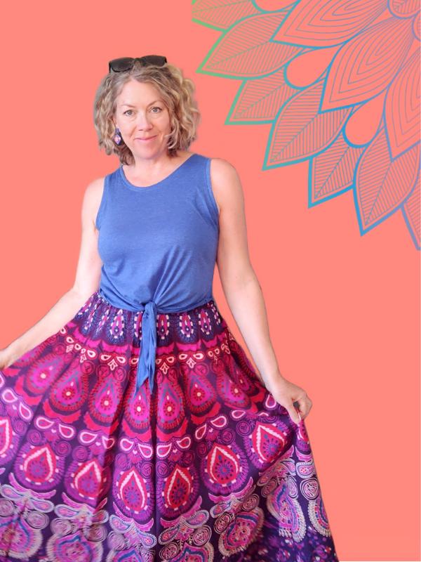 Cotton Paisley Skirts Evolve Designs